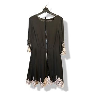 Ted Baker FEAY Black Dress w/ belt - Ted 4 (US 10)